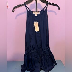 Women’s Philosophy Deep Blue Ruffle Top